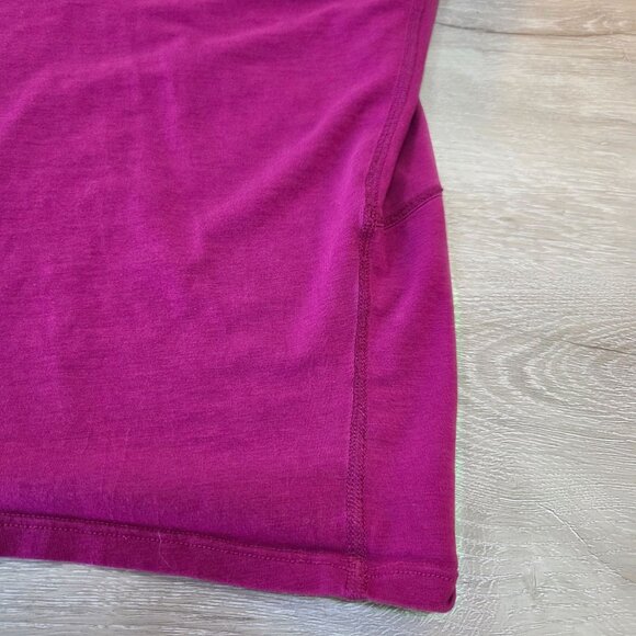 Lululemon Back in Action Short Sleeve Shirt Magenta Purple Womens Plus Size 20 - Picture 15 of 16